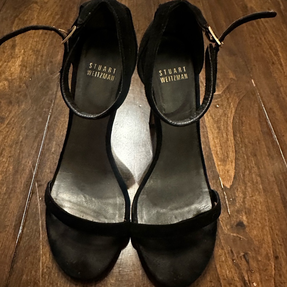 Stuart Weiztman Stripe Heels Size 6.5